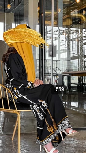 عباية كريب سبشل تطريز كمبيوتر قصة عادية