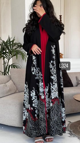 عباية كريب سبشل تطريز كمبيوتر قصة عادية ستريت