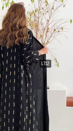 عباية كريب سبيشل تطريز كمبيوتر & ترتر قصة عادية ست...