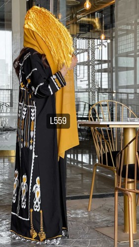 عباية كريب سبشل تطريز كمبيوتر قصة عادية