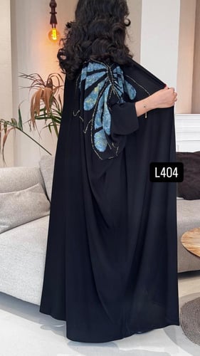 عباية كريب سبشل رسم يدوي وشك يدوي قصة بشت