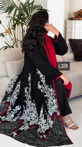 عباية كريب سبشل تطريز كمبيوتر قصة عادية ستريت