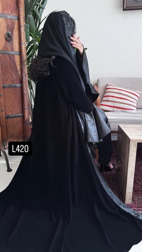 عباية مخمل مع جاكار قصة عادية ستريت