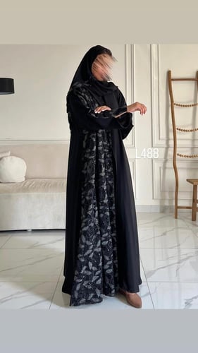 عباية كريب سبشل تطريز كمبيوتر قصة عادية