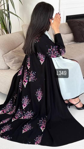 عباية كريب سبشل تطريز كمبيوتر قصة عادية ستريت