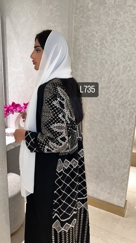 عباية كريب سبشل تطريز كمبيوتر قصة عادية ستريت