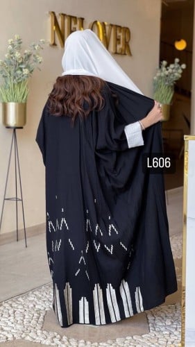 عباية كريب سبيشل تطريز كمبيوتر قصة عادية ستريت