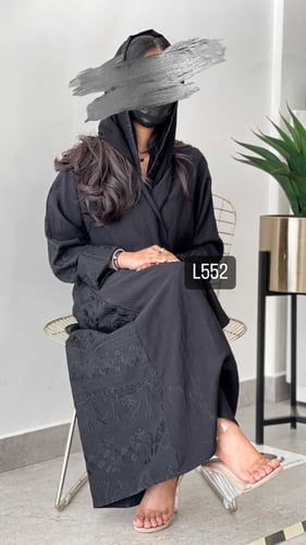 عباية كريب سبشل تطريز كمبيوتر قصة عادية