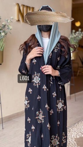 عباية كريب سبيشل تطريز كمبيوتر قصة عادية ستريت