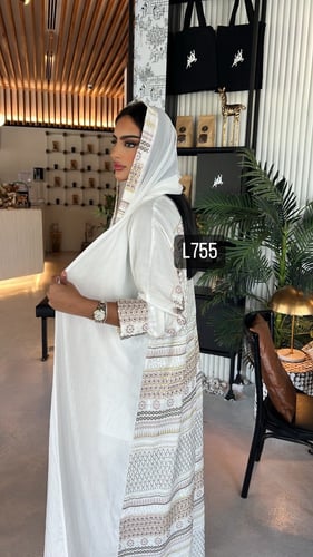 عباية كريب بحريني تطريز كمبيوتر قصة عادية ستريت