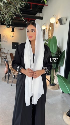 عباية كريب سبيشل تطريز كمبيوتر قصة عادية ستريت