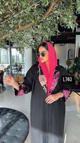 عباية كريب سبشل تطريز كمبيوتر قصة عادية ستريت