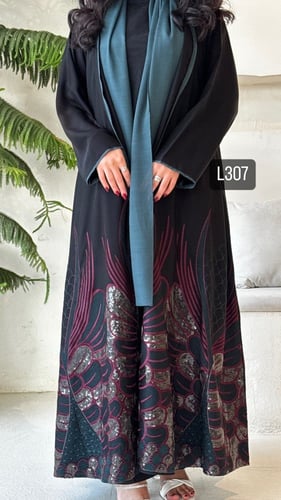 عباية كريب سبشل تطريز كمبيوتر قصة عادية ستريت