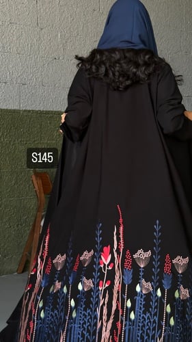 عباية كريب سبشل تطريز كمبيوتر قصة عادية ستريت