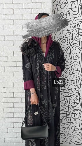 عباية كريب سبيشل تطريز كمبيوتر قصة عادية ستريت