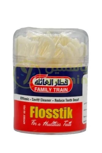 قطار العائلة اعواد اسنان فلوستيك -60 حبة