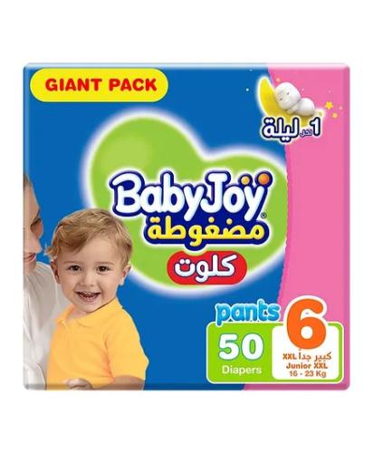 بيبي جوي كلوت جونيور للاطفال ميجا رقم 6 - 50حفاضة