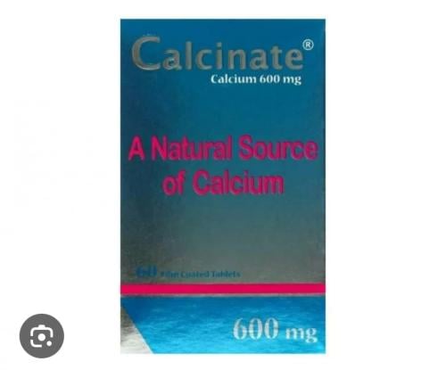 Calcinate, Calcium 600 mg - 60 Tablets