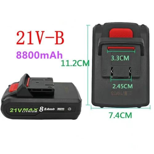 بطارية 21V ليثيوم – سعة 3000mAh – قابلة لإعادة الش...