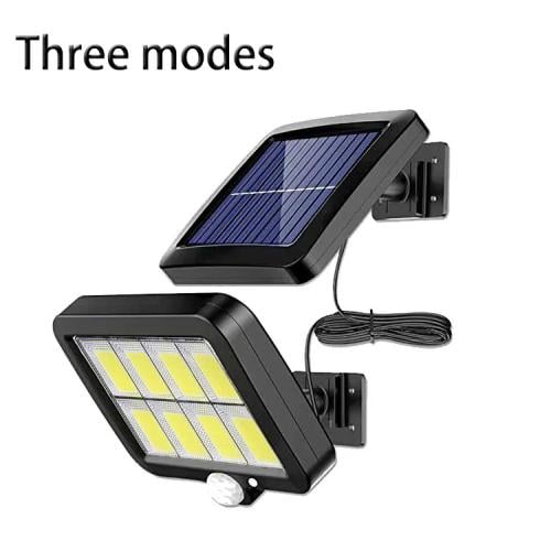 مصباح جداري شمسي 160 LED – إنارة قوية – مقاوم للما...