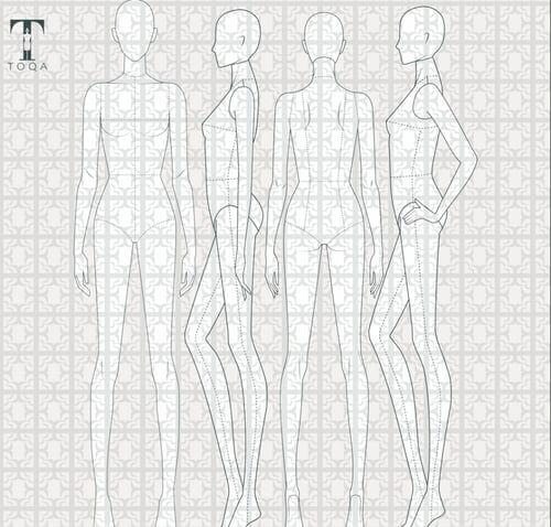 مانيكان تقني - Flat Mannequins