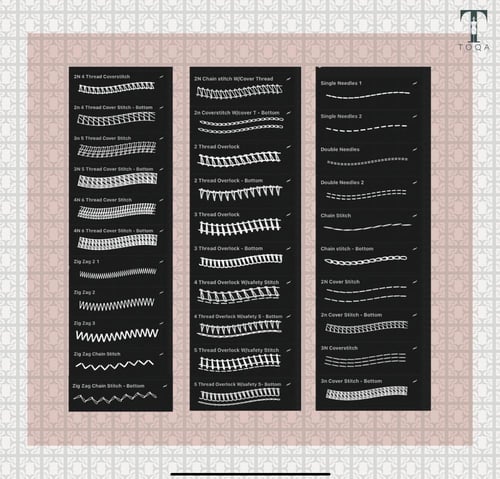 فرش غرز خياطة Sewing Stitches Brush