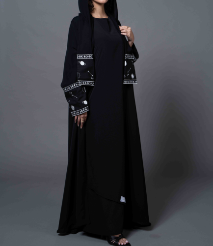 فستان السديم - أسود