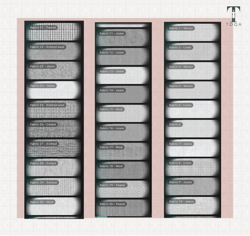 مجموعة خامات الأقمشة 140 فرشة