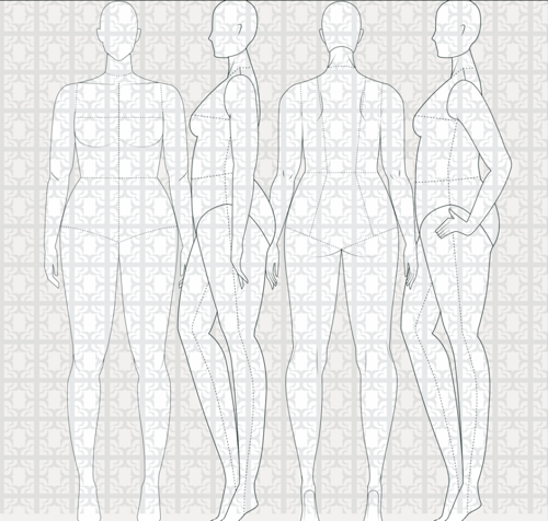 مانيكان تقني - Flat Mannequins