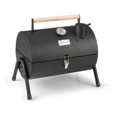 شواية باربكيو سموكر متنقلة باللون الأسود مع ميزان...