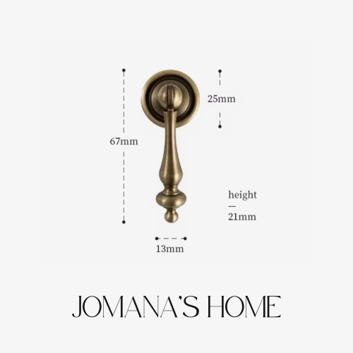 Handle for cabinets color: antique gold