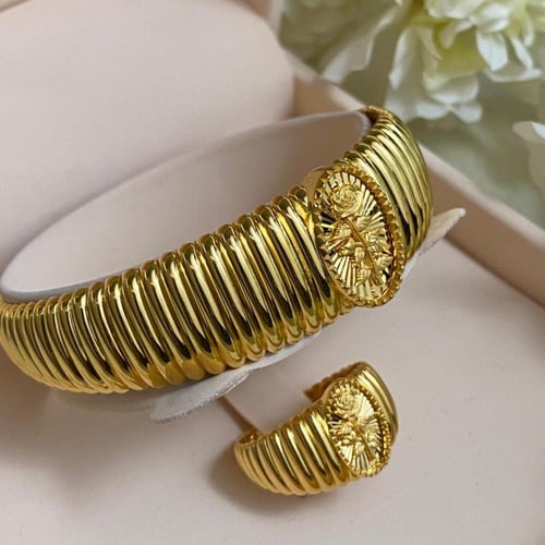 طقم سوار و خاتم B080 عيار 21