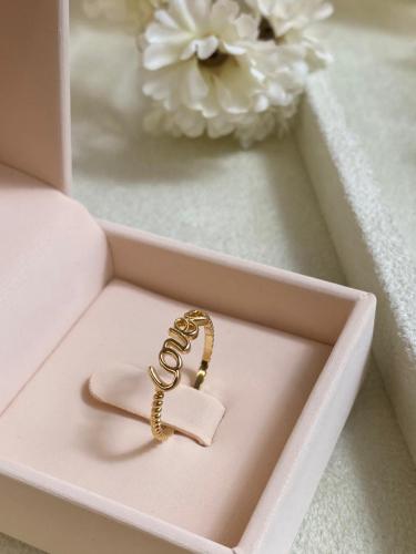 خاتم حب R012 عيار 18