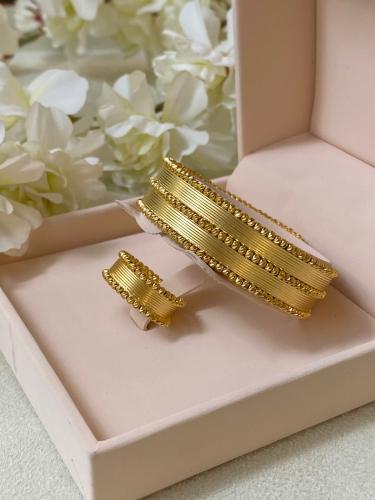 طقم سوار و خاتم B053 عيار 21