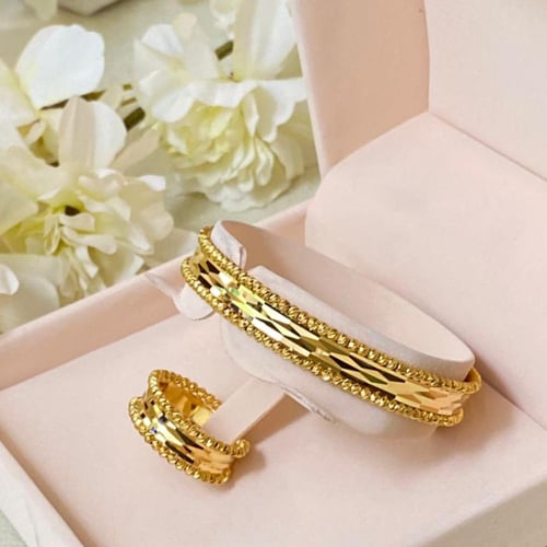 طقم سوار و خاتم B050 عيار 21