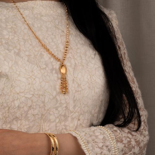Matte Necklace S041 21 karat