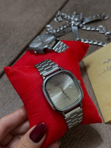 ساعه رجالي كاسيو كابلز مع نحت الاسم