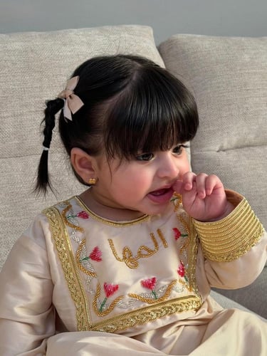 جلابيه رمضان لطفلتك بالاسم