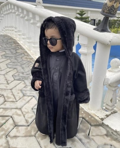 فروه أطفال شتوي من سلامة طفلك وتاكد من صحته.