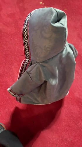 فروه اطفال شتوية مع التطريز