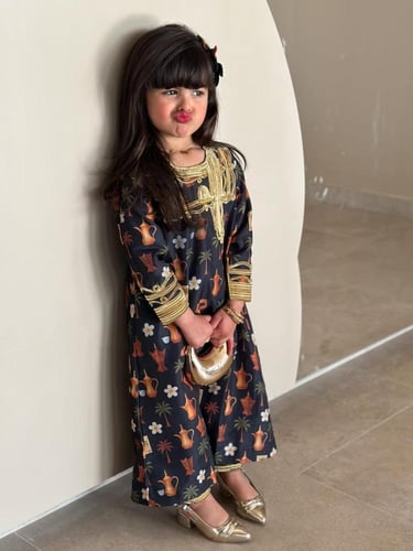 جلابيه رمضان بناتي بشكل جديد