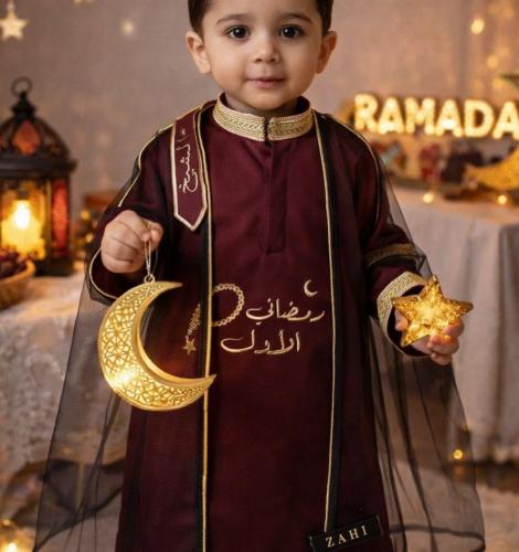 ثوب لاطفال رمضاني بتصميم أنيق