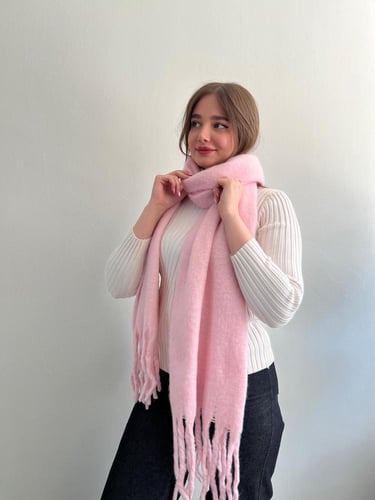شال شتوي أنيقة ودافئة اخاف عليك من برد الشتاء*