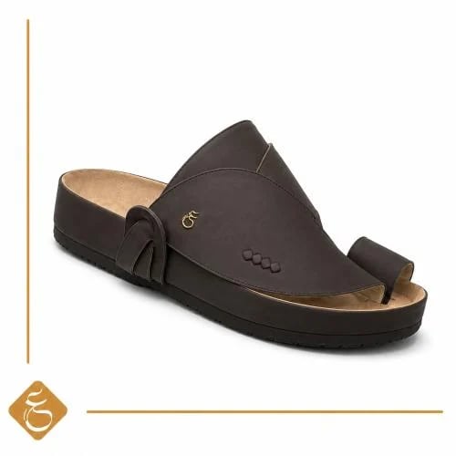 حذاء -بديل شمواه طبي فاخر- بني داكن
