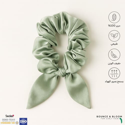 ربطة شعر حرير بشكل أذني الأرنب – كبير