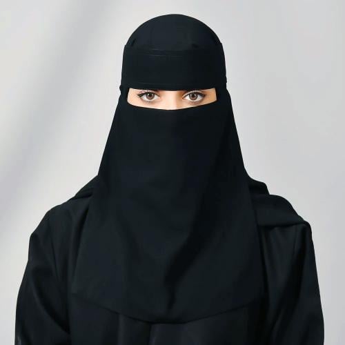 نقاب شمسي قصير بمطاط واحد و ربطة اغلاق
