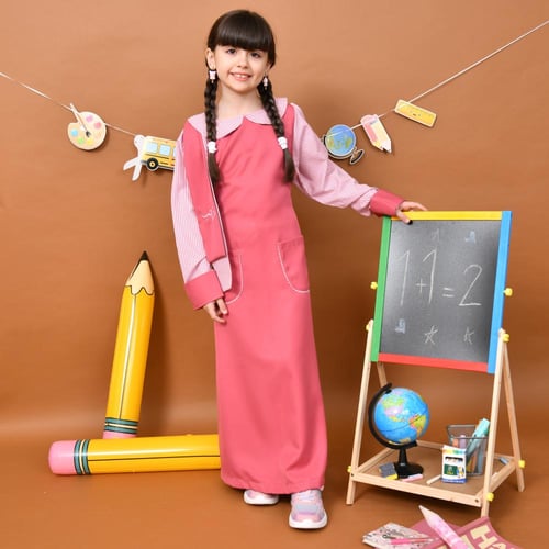 مريول لورينا وردي: أنيق بوشاح جانبي لتطريز الاسم و...