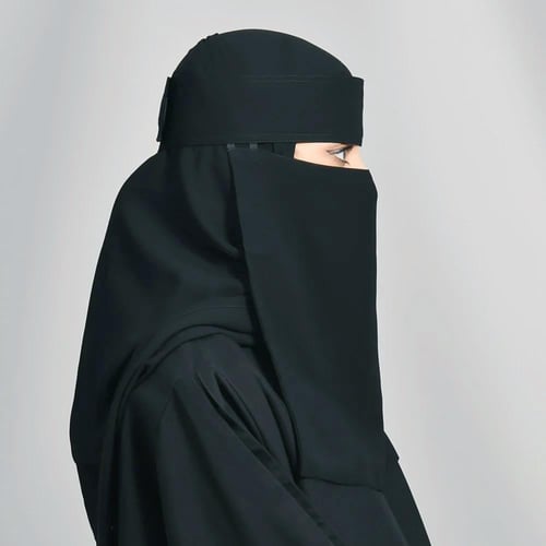 نقاب مطاطين طويل مع شريط لاصق