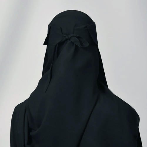 نقاب شمسي قصير بمطاط واحد و ربطة اغلاق