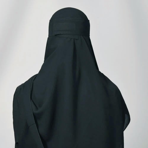 نقاب مطاطين طويل مع شريط لاصق